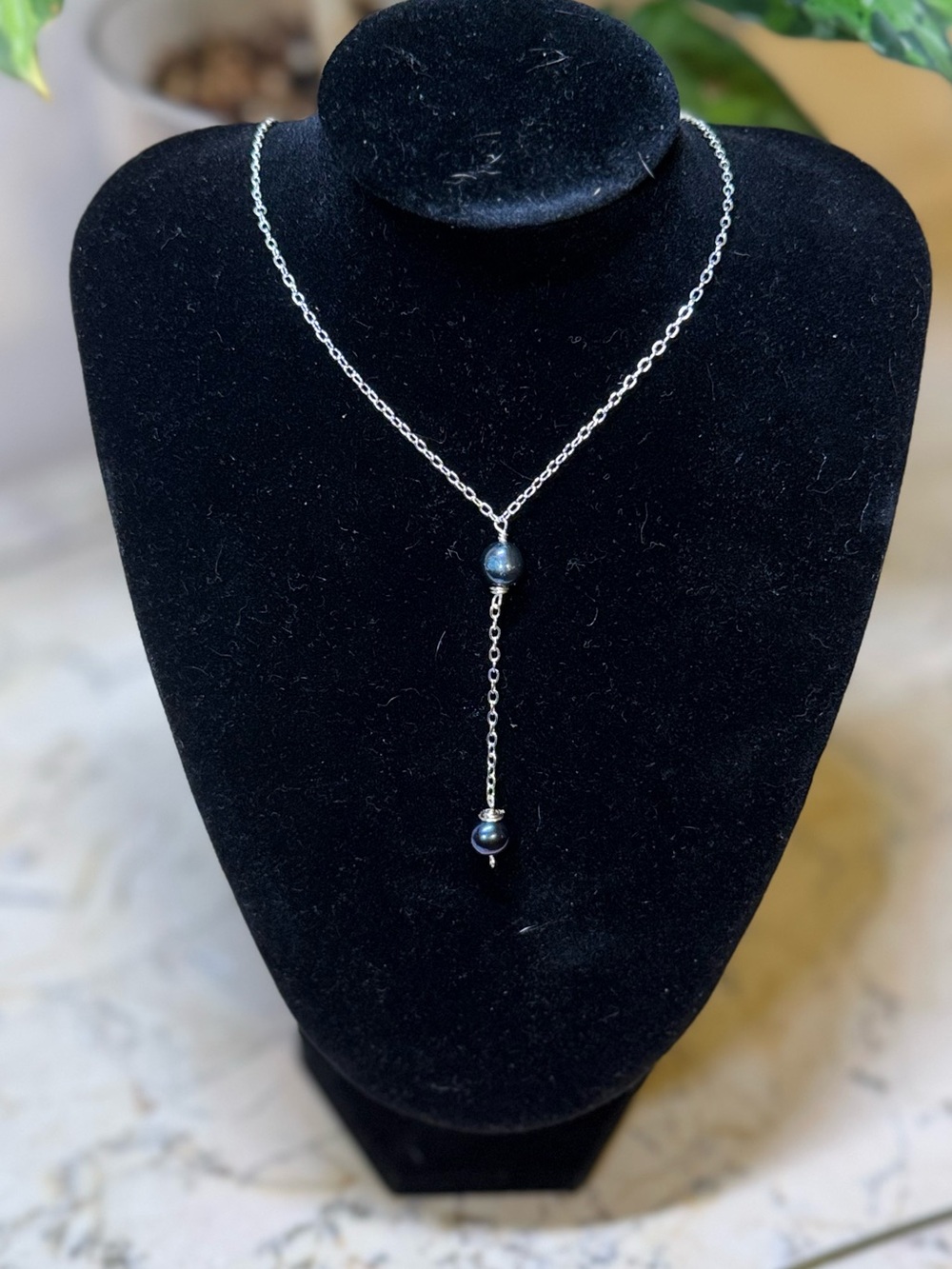Silver with REAL Saltwater Pearls necklace‼️handmade‼️ - Picture 3 of 7